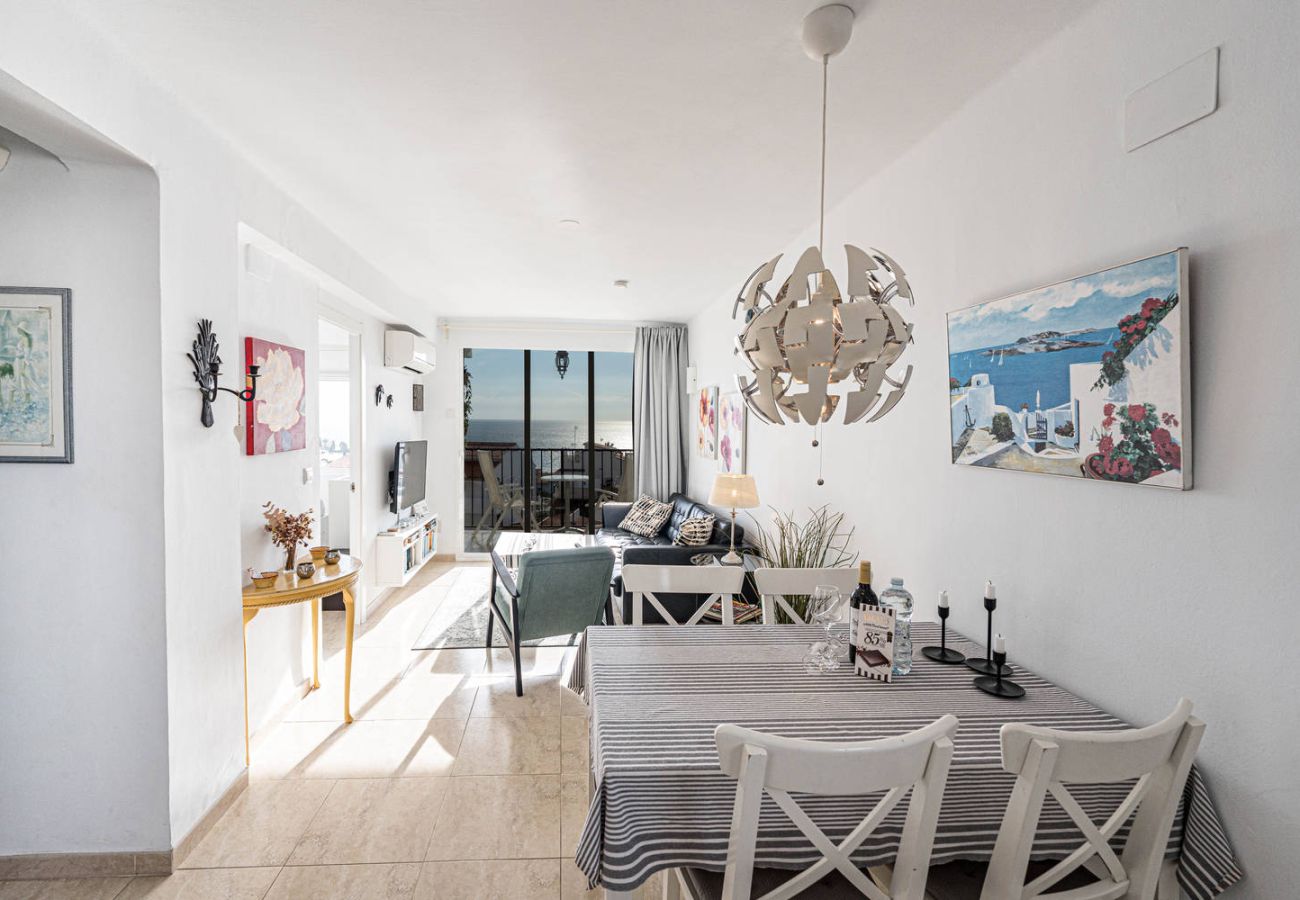 Essbereich im Wohnraum der Unterkunft