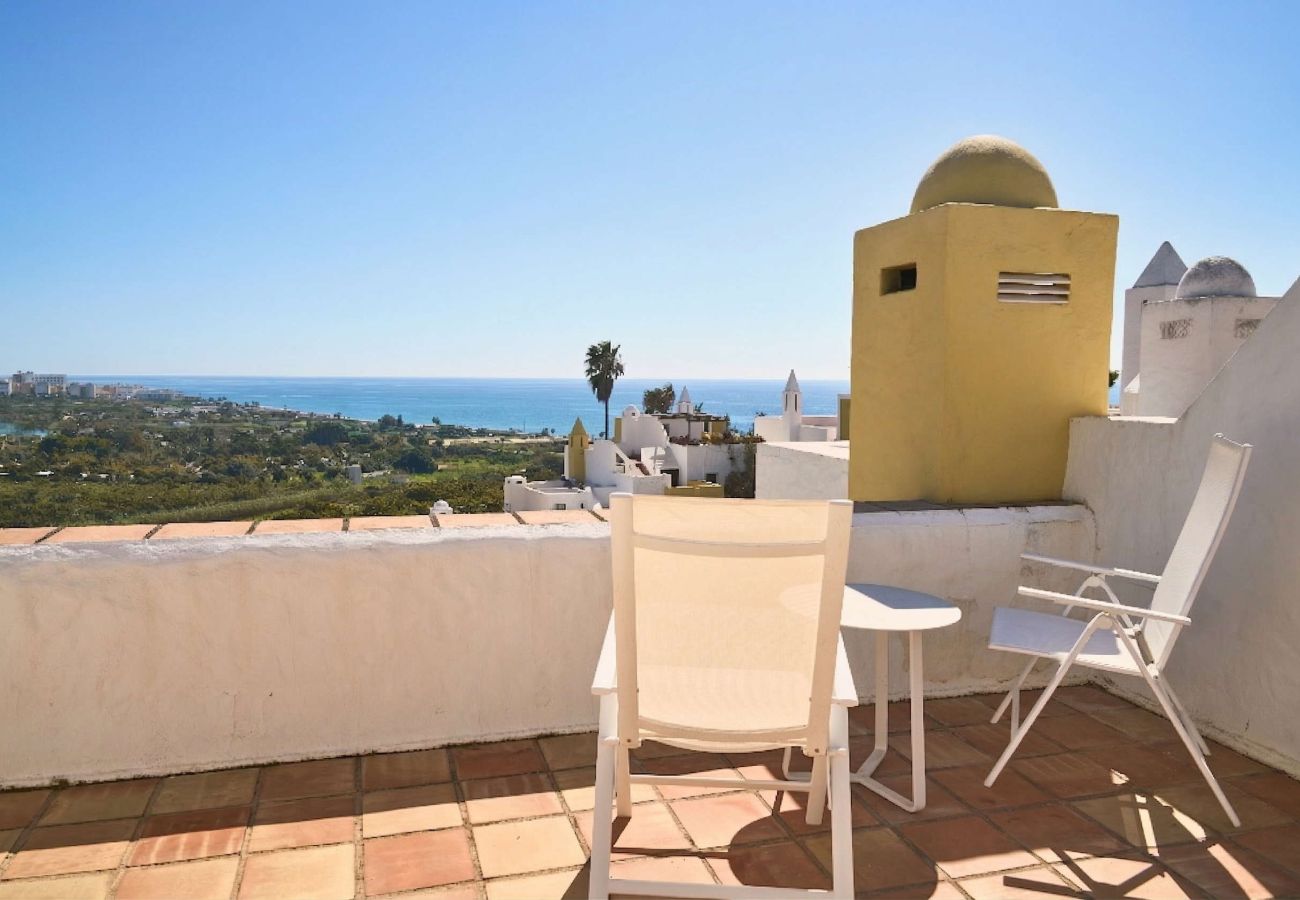 Doppelhaushälfte in Nerja - Casablanca 9: Duplex con terrazze su più livelli, vista mare e tramonto