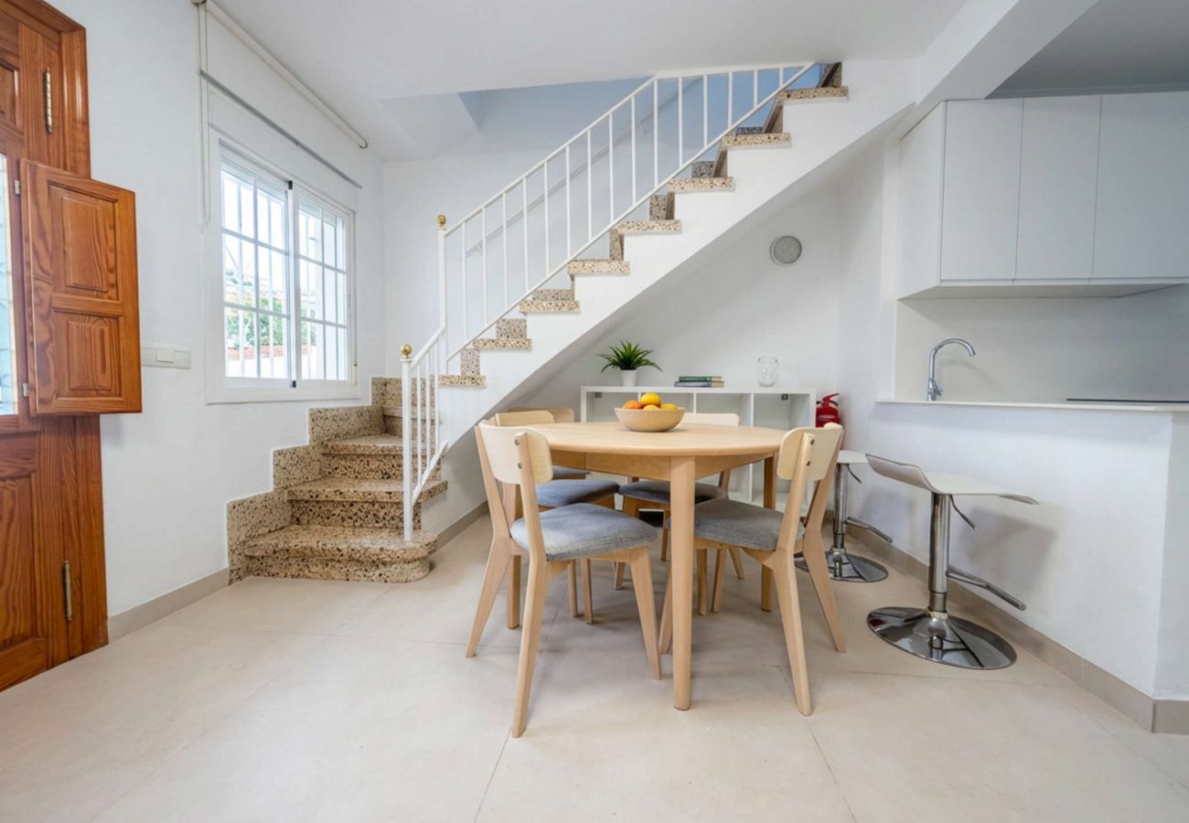 Doppelhaushälfte in Nerja - Casa Chica: Ferienhaus mit privater Dachterrasse in der Calle Cristo, Nerja
