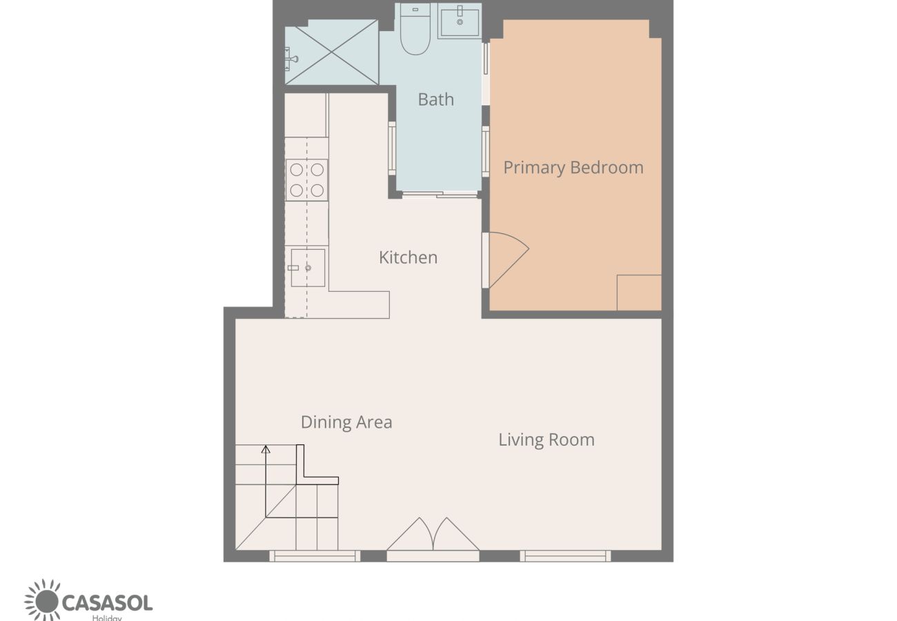 Doppelhaushälfte in Nerja - Casa Chica: Ferienhaus mit privater Dachterrasse in der Calle Cristo, Nerja