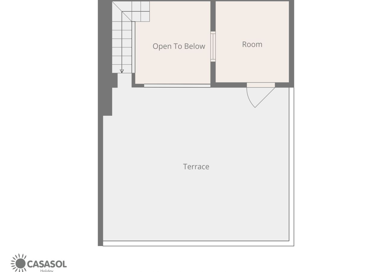 Doppelhaushälfte in Nerja - Casa Chica: Ferienhaus mit privater Dachterrasse in der Calle Cristo, Nerja