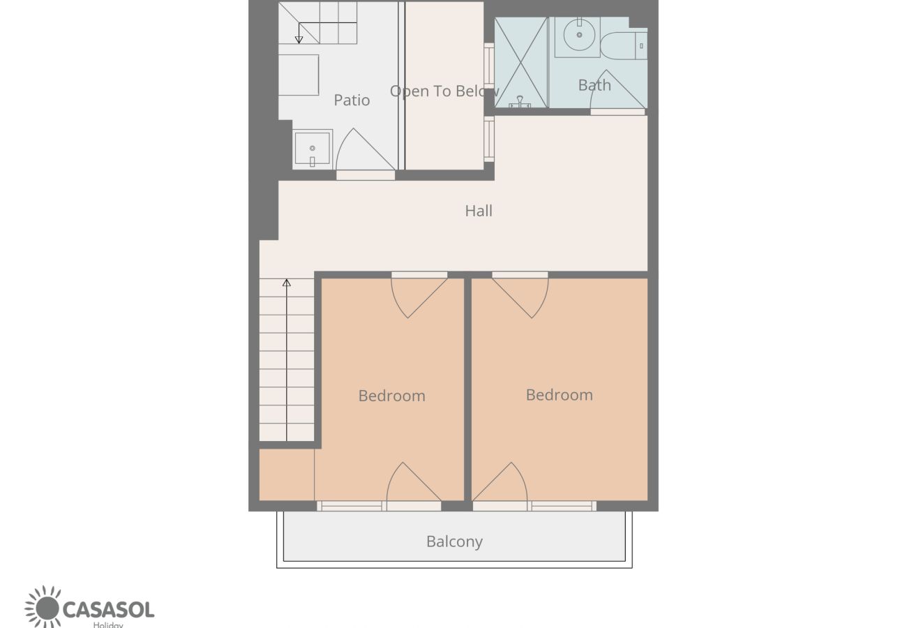 Doppelhaushälfte in Nerja - Casa Chica: Ferienhaus mit privater Dachterrasse in der Calle Cristo, Nerja