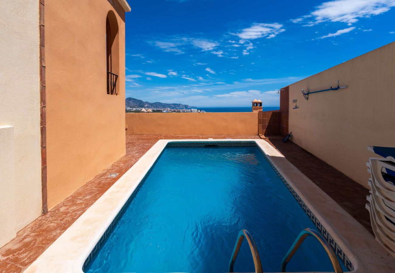 Villa in Nerja - Villa Punta Lara 15: Villa mit Privatpool für 5 Personen mit Meerblick, Nerja