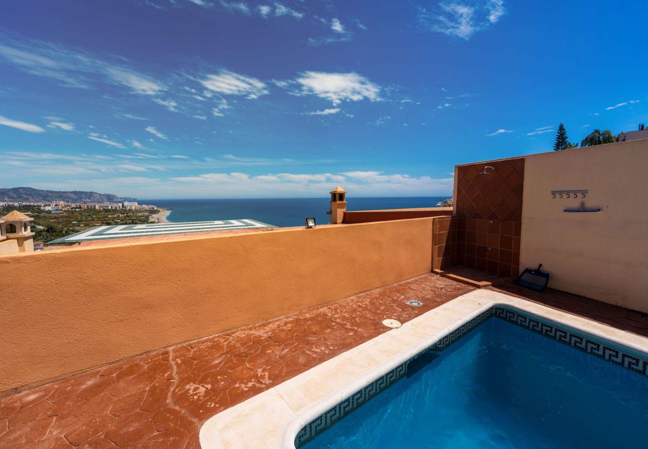 Villa in Nerja - Villa Punta Lara 15: Villa mit Privatpool für 5 Personen mit Meerblick, Nerja