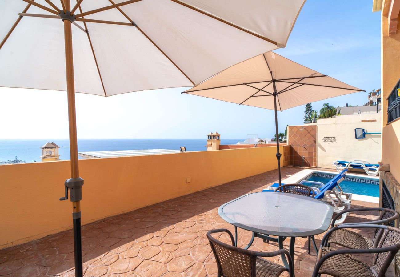 Villa in Nerja - Villa Punta Lara 15: Villa mit Privatpool für 5 Personen mit Meerblick, Nerja