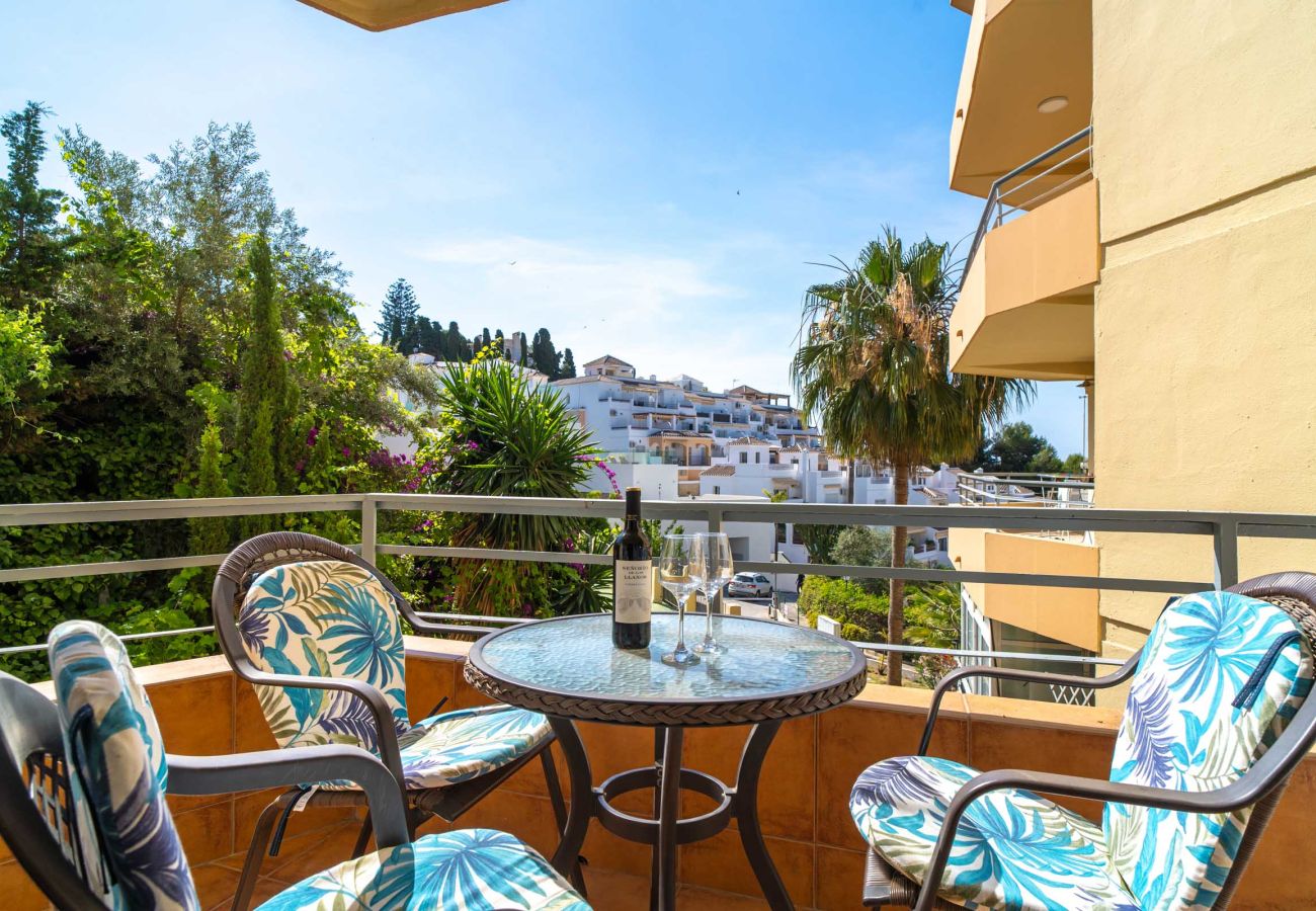 Private Terrasse der Ferienwohnung Tahiti 2 7 für Familien in der Nähe vom Strand Burriana.